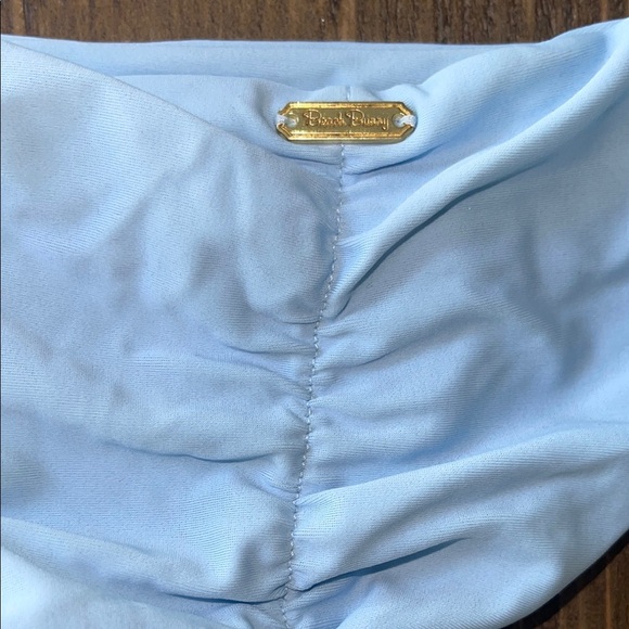 Light Blue Bikini with Gold Accents - Picture 3 of 4